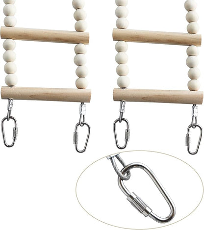 Bird Ladder Bridge, Wooden Pet Hamster Climbing & Swing Toys, Cage Accessories - Image 4