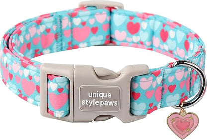 Unique style paws Valentine's Day Dog Collar Plastic Buckle Collar by Uniquestylepaws
