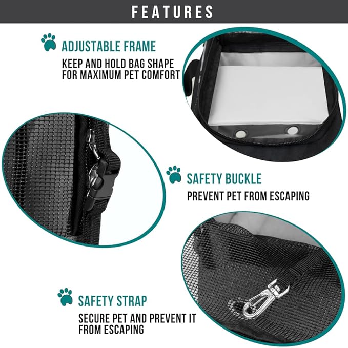 PetAmi Dog Purse Carrier for Small Dogs, Airline Approved Soft Sided Pet Carrier - Image 5