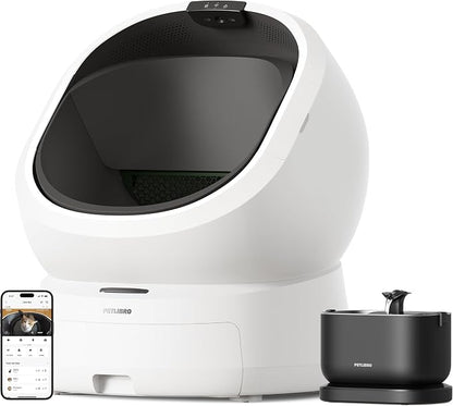 Bundle of PETLIBRO Upgrade Luma Automatic Cat Litter Box + Cordless Cat Water by PETLIBRO