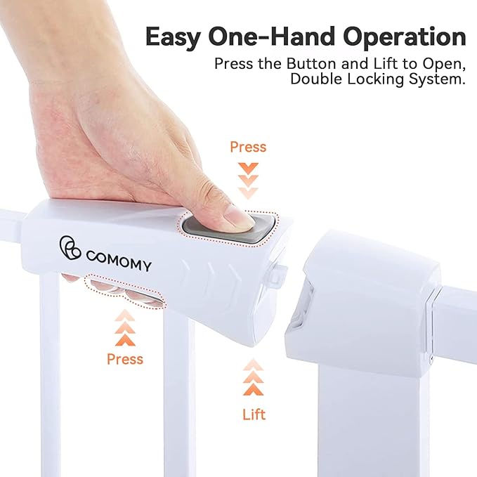 COMOMY Auto Close Baby Gate - Image 5
