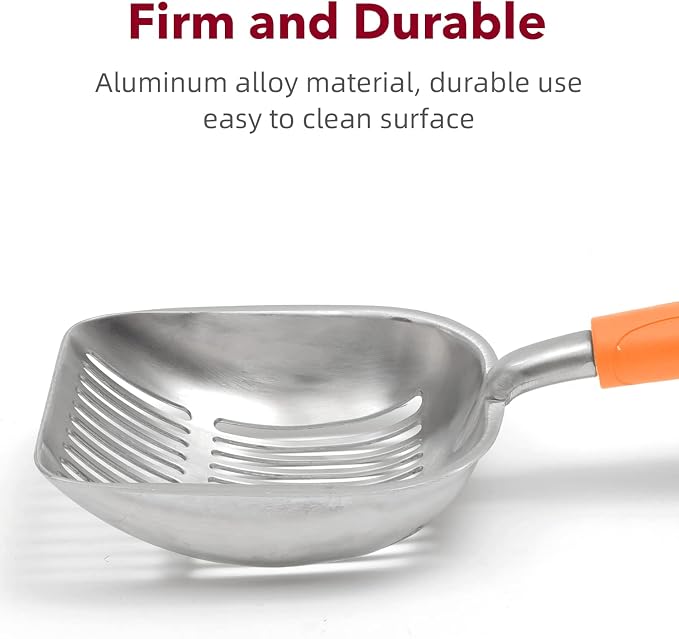 Cat Litter Scoop, Kitty Metal Scooper, Aluminum Alloy Sifter, Kitten Pooper - Image 6