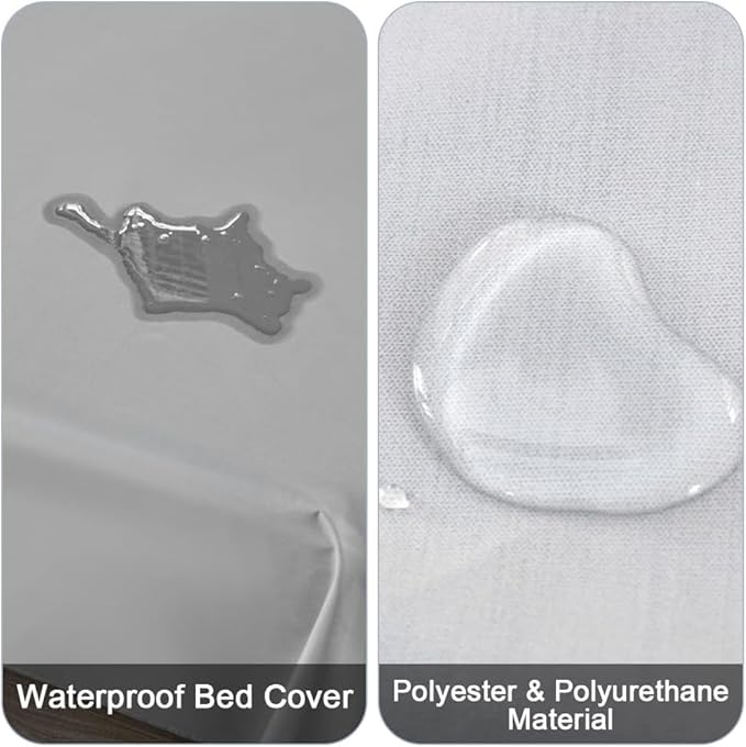 DUJUIKE Waterproof Bed Cover for Dog and Cats, Pet Hair Resistant Bed Sheet - Image 2