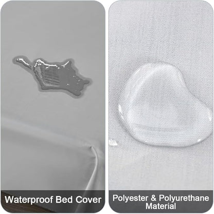 DUJUIKE Waterproof Bed Cover for Dog and Cats, Pet Hair Resistant Bed Sheet - Image 2