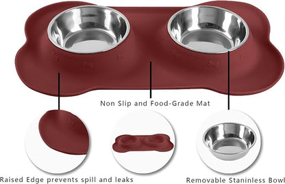 Hubulk Pet Dog Bowls 2 Stainless Steel Dog Bowl - Image 3