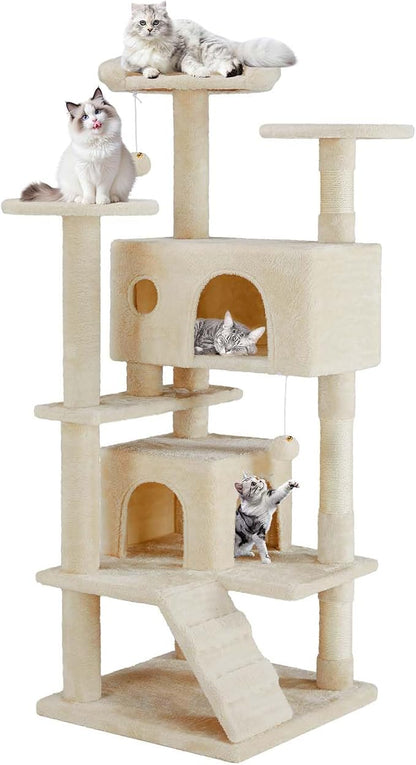 Cat Tree Tower, 54-Inch Cat Tree by Cleanthewayyouwant