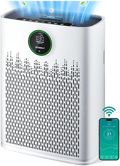 Smart Air Purifier for Home Large Rooms, by ECOSELF