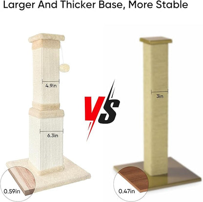AGYM Cat Scratching Post for Large Cats, Cat Scratcher for Indoor Cats Adults - Image 5