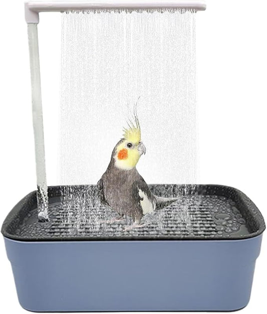Parrot Bathtub, Automatic Circulating Water Bird Shower Pet Bird Bath by Unknown