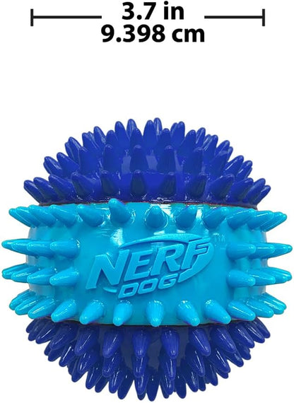 Nerf Dog 3.7in TPR 3-Part Spike Squeak Ball Dog Toy - Image 5