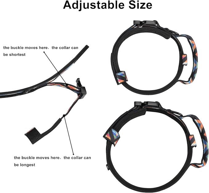 DAGANXI Tactical Dog Collar, Adjustable Military Training Nylon Dog Collar - Image 3