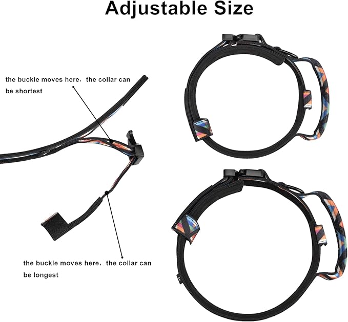 DAGANXI Tactical Dog Collar, Adjustable Military Training Nylon Dog Collar - Image 3