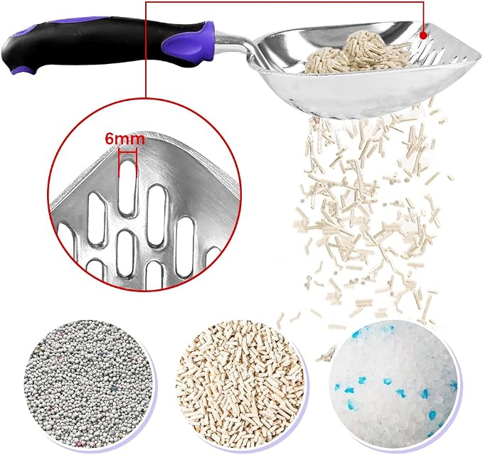 Cat Litter Scoop -Metal Cat Litter Scoop-Upgrade Sturdy Mesh Scooper - Image 4