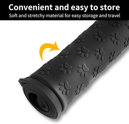 Ptlom Pet Placemat for Dog and Cat, Waterproof Non-Slip Silicone Feeding Bowl - Image 9