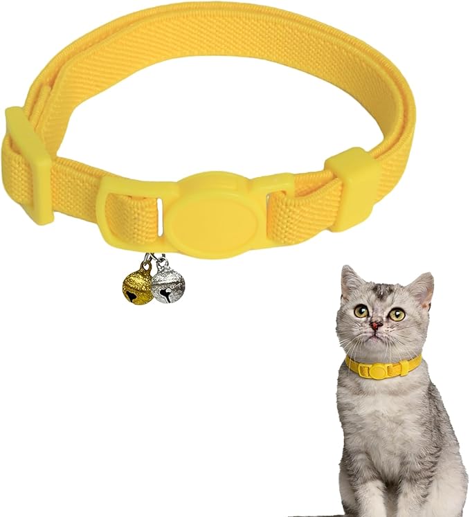 Breakaway Cat Collar with Bell, Safety Buckle Kitten Collar, Elastic Strech by Unknown