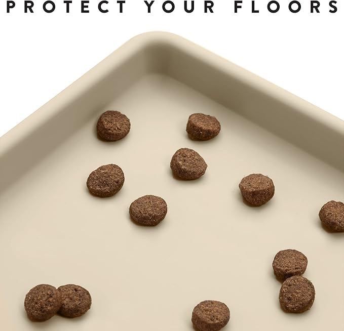 CatGuru Cat Food Mat, Small & Large Pet Feedingd Mat, 100% Waterproof Cat Mats - Image 3