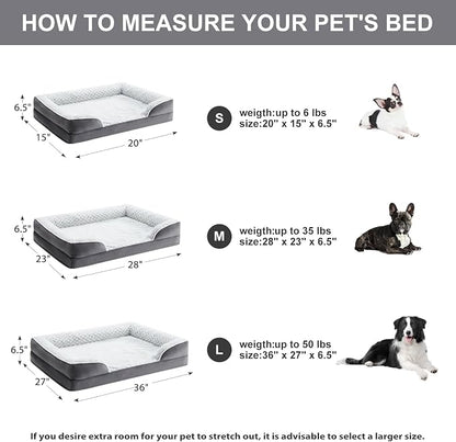 Orthopedic Dog Bed for Medium Dogs, Egg Crate Foam Bed for Medium Dogs - Image 4