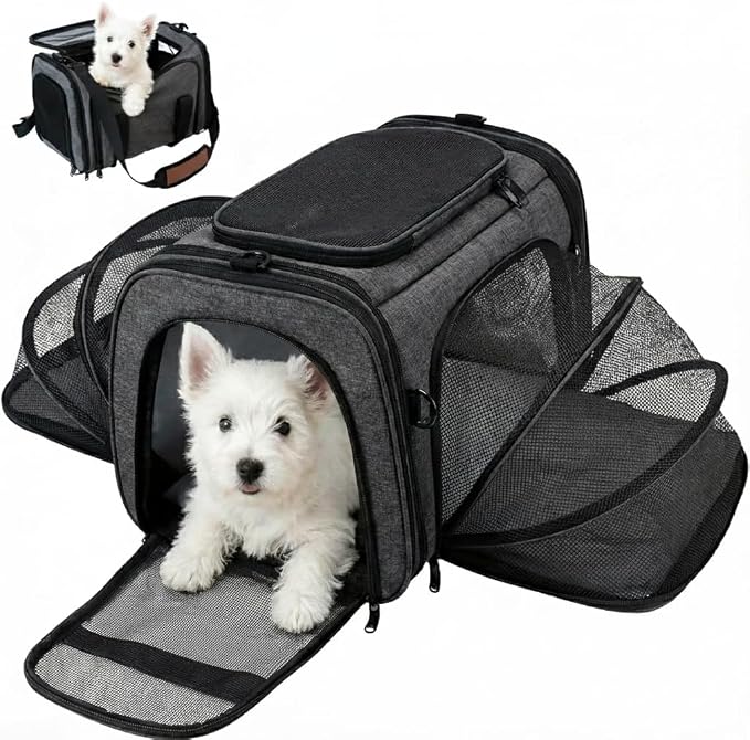 Soft Sided Pet Carrier for Small Dogs & Cats up to 9 Lbs by Unknown