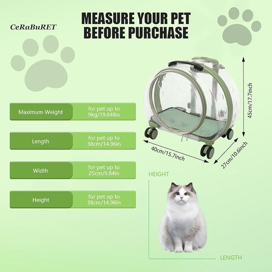Transparent & Fully Breathable Hard Cat Carrier - Image 2
