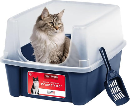 IRIS USA High Sided Cat Litter Box by IRISUSA