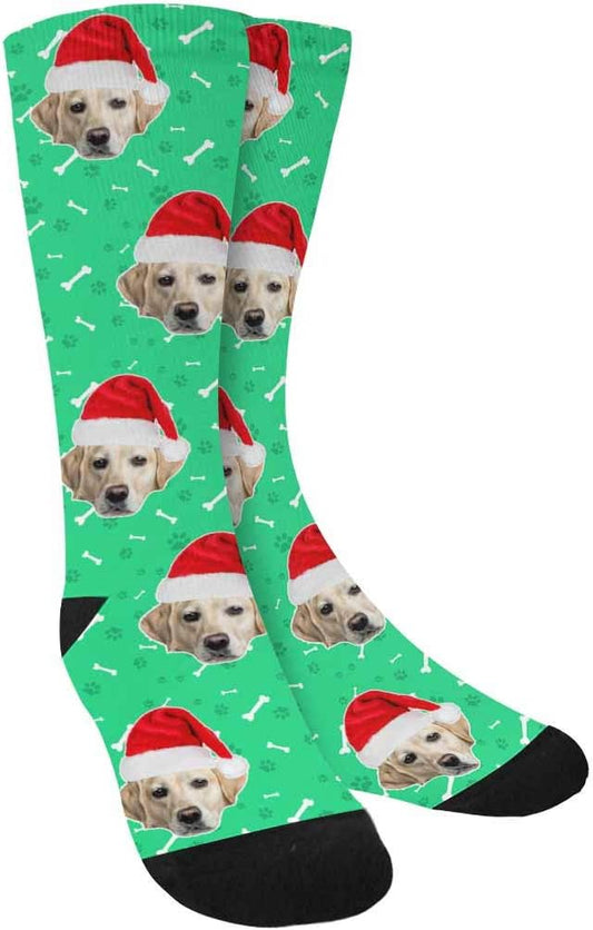 Custom Face Socks, Personalized Dog Lover Pet Photo Picture on Socks Unisex by Enjoy-yjl