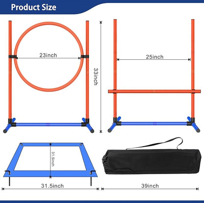 Dog Agility Training Equipment, Dog Obstacle Course Training Starter Kit Pet - Image 3