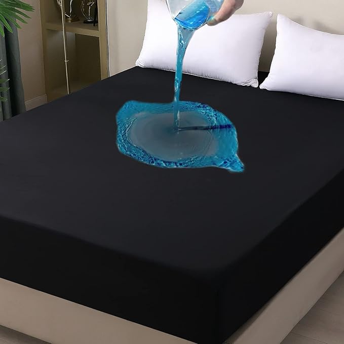 Waterproof Mattress Protector Full, Fitted Sheet Style Breathable Mattress Cover by OHANO
