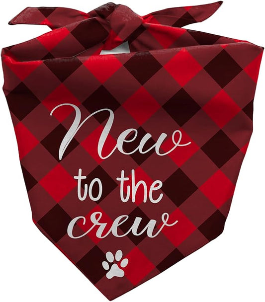 New Puppy Announcement Dog Bandana, Adopted Puppies Reveal Gift by Joyriza