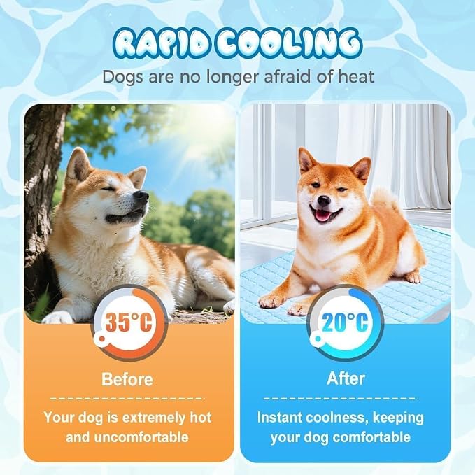 2025 New Dog Cooling Mat, Pet Cooling Mats, Summer Cool Pads Pet Mat Outdoor - Image 3