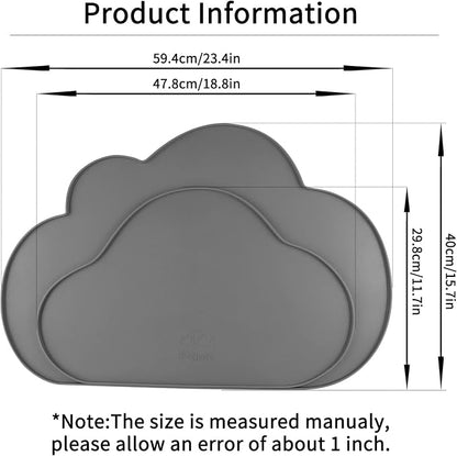 Ptlom Silicone Pet Placemat for Dogs and Cats, Non-Slip Waterproof Dog Feeding - Image 2