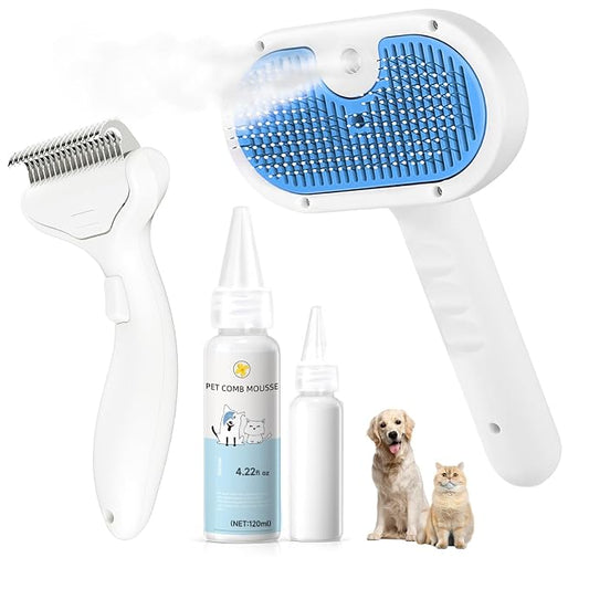 Pet Steam Brush for Dog & Cat by LetsFeedPetPremiumCollectio