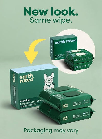 Earth Rated Pet Wipes for Dogs and Cats, Hypoallergenic, 3-in-1 Cleaning - Image 2