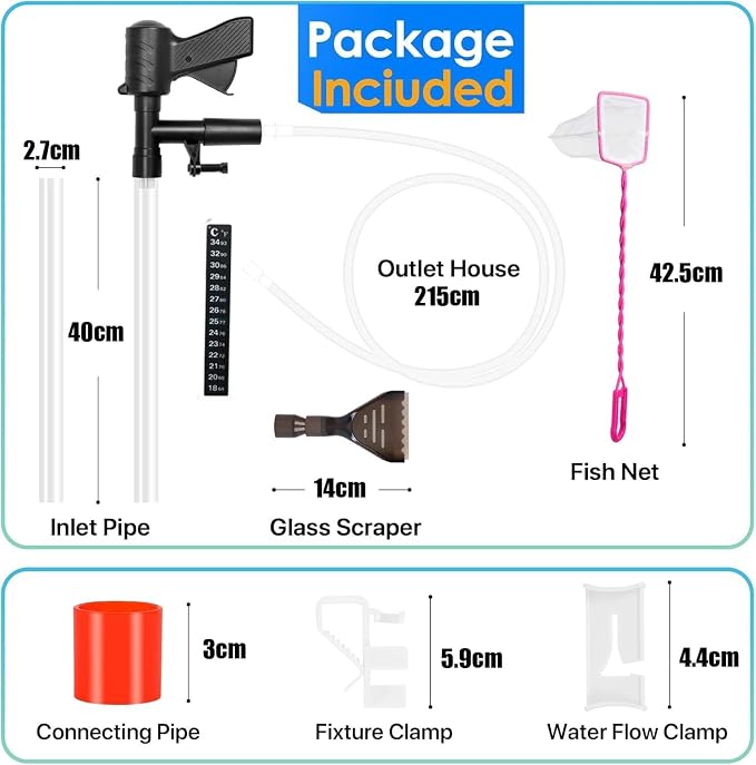 Aquarium Gravel Cleaner Siphon Fish Tank Vacuum Cleaner - Image 6