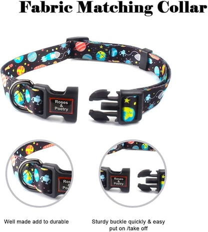 Roses&Poetry Dog Collar with Colourful Star Patterns, Adjustable Durable Puppy - Image 4