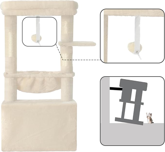 Heybly Cat Tree, Kitten Tower - Image 7