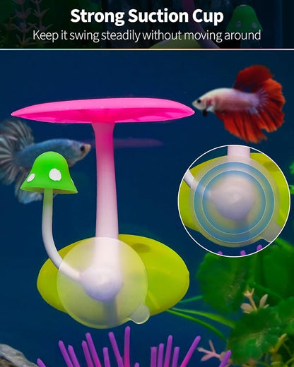 Uniclife Betta Mushroom Hammock Soft Aquarium Rest Bed Fish Breeding Playing Pad - Image 6