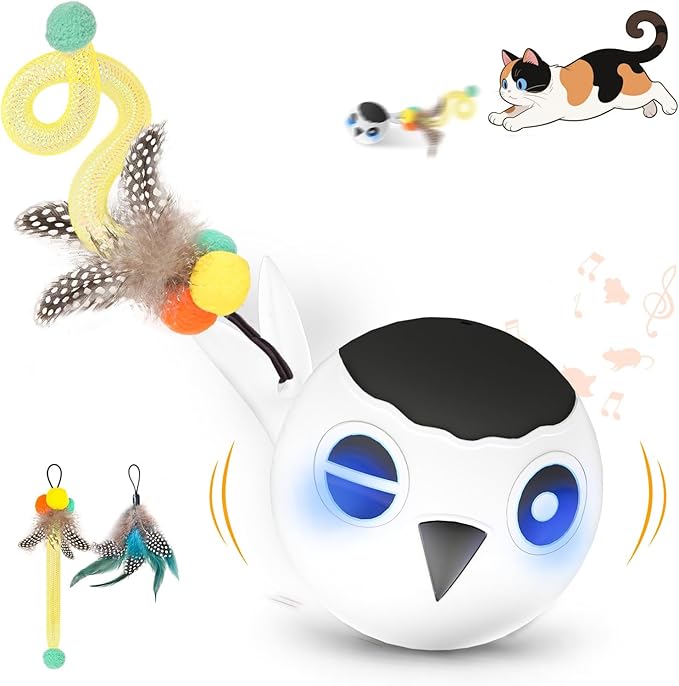 Cat Toys, Interactive Kitten Toys Indoor Cats, USB Rechargeable Electronic by Unknown