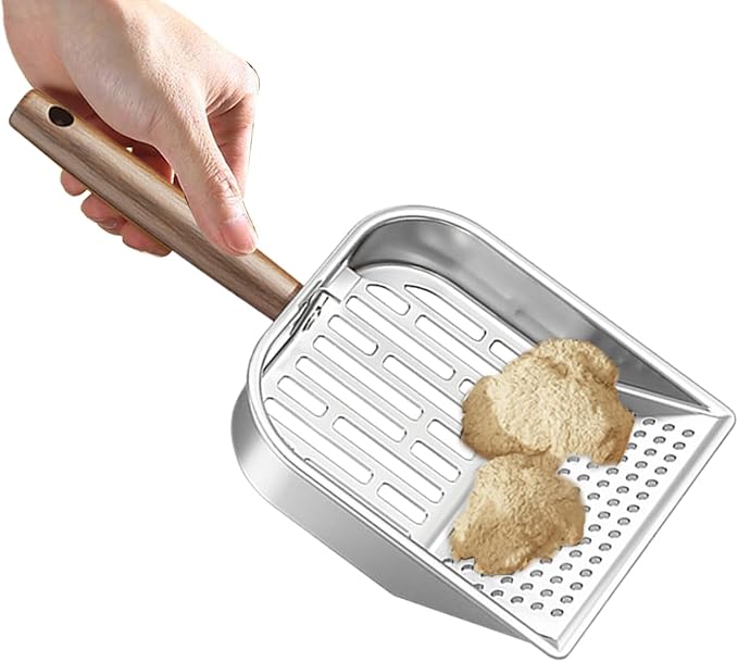 Wooden Cat Litter Scoop, Kitten Poop Shovel, 5.63x11.02 Inches Shovel - Image 8