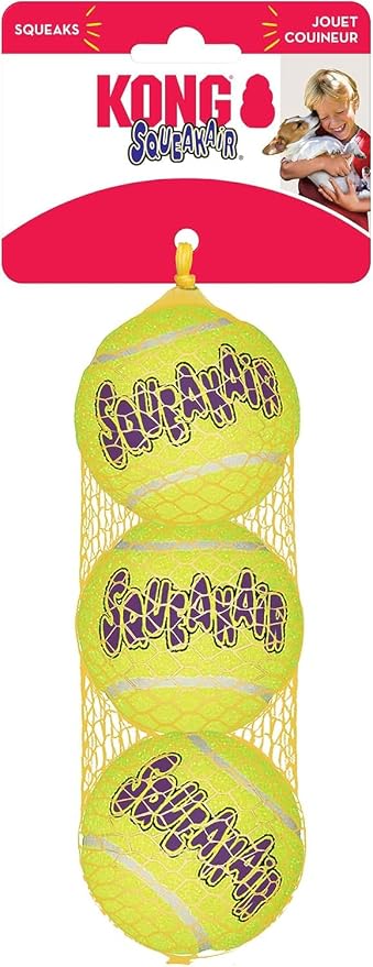 KONG Air Dog SqueakAir Dog Toy Tennis Balls - Image 5
