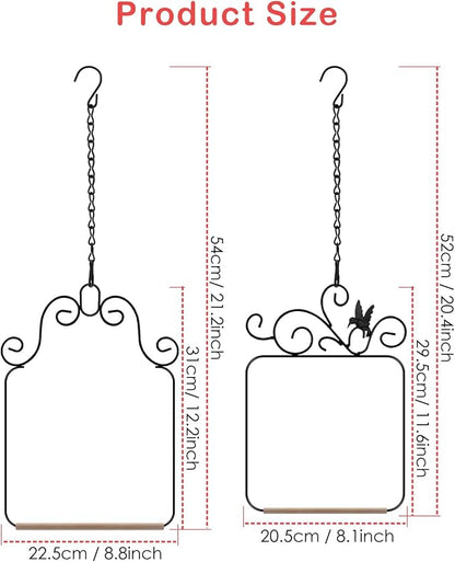 PACETAP Hummingbird Swings and Perches Metal Frame 4 Pack, Wild Bird Swing - Image 3