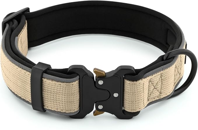 Plutus Pet Tactical Dog Collar, Reflective, Adjustable Heavy Duty Dog Collar - Image 2