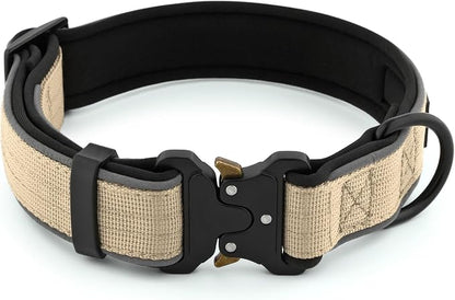 Plutus Pet Tactical Dog Collar, Reflective, Adjustable Heavy Duty Dog Collar - Image 2