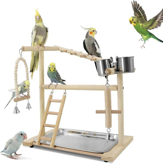 Bird Playground, Playstand for Parrot Cage Accessories by HPAWHOMEPART