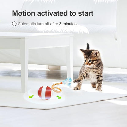 Interactive Cat Toys for Indoor Cats, The 3rd Generation Agile Moving Cat Ball - Image 5