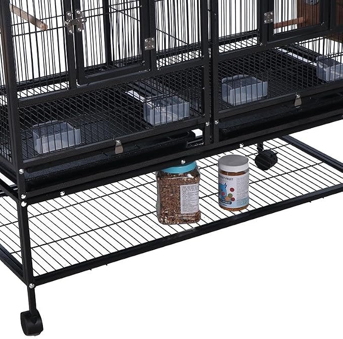IDEALHOUSE 41" Divided Breeding Flight Bird Cage - Image 6