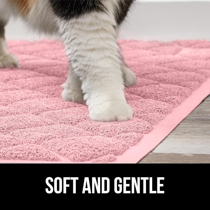 GORILLA GRIP Cat Litter Box Mat, Water Resistant, US Designed Kitty Litter - Image 8