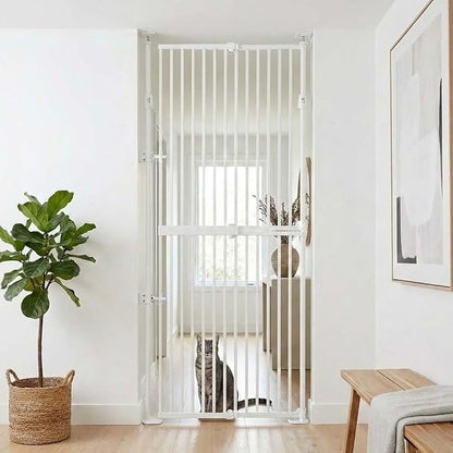 unipaws 75" High Extra Tall Cat Gate, Auto Closing and No Drilling Safety Gate - Image 9