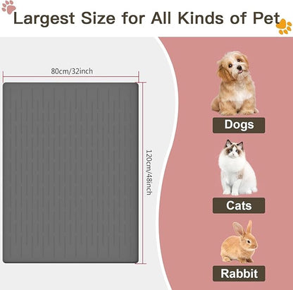 Largest Dog Food Mat, Thinken Waterproof Non-Slip XXXL Pet Feeding Mat - Image 2