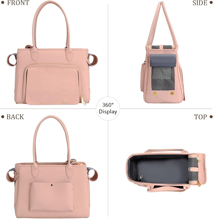 Minsong Fashion Pet Carrier Purse - Image 3
