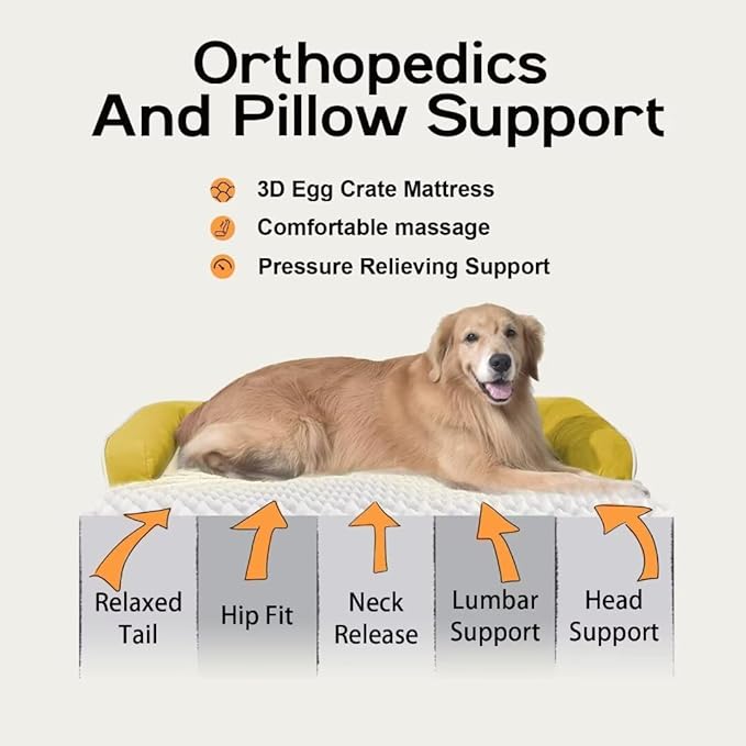 Large Dog Bed Orthopedic Washable | Beds Bolster Pet - Image 2